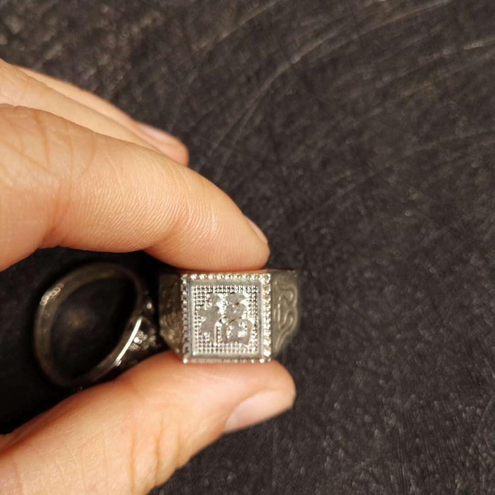 Ring ~ .925 ~ Fu Peace & Love ~ Silver ~ For Him